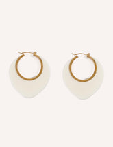Double oval hoop earrings